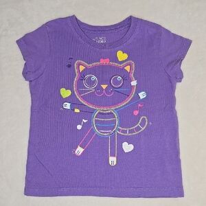 🎁The Children's Place Dancing Cat Tee Sz 4T